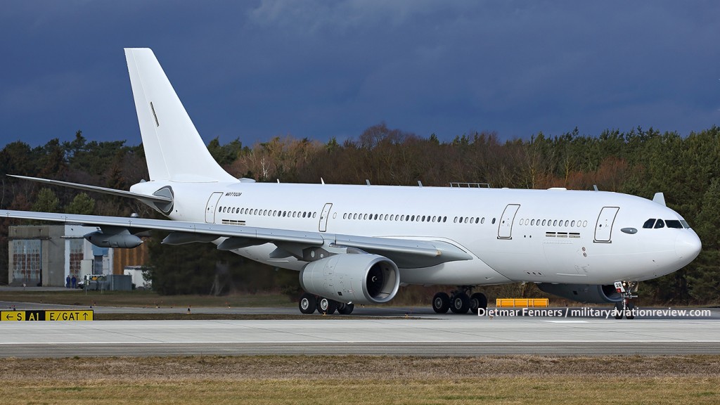 A330MRTT MSN1601 departing Manching on 10.02.16 (Dietmar Fenners)