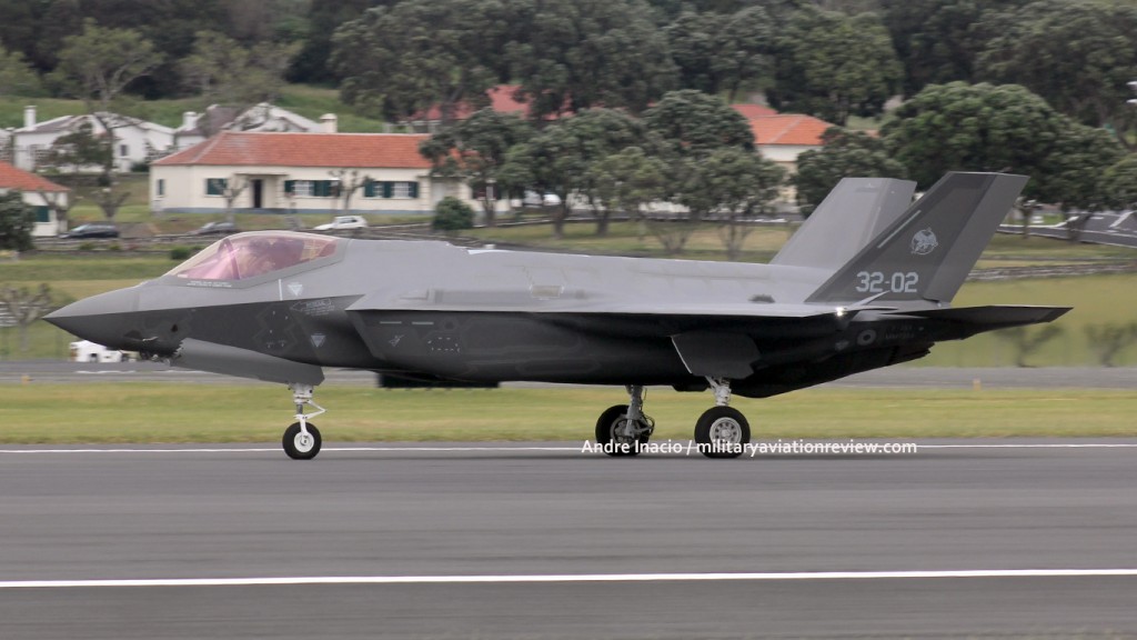 Italian Air Force Lockheed F-35A MM7333 arriving at Lajes on 18.05.16 (Andre Inacio)