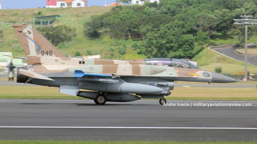 Israeli Air Force 201 Squadron F-16I 846 at Lajes on 07.08.16 (Andre Inacio)