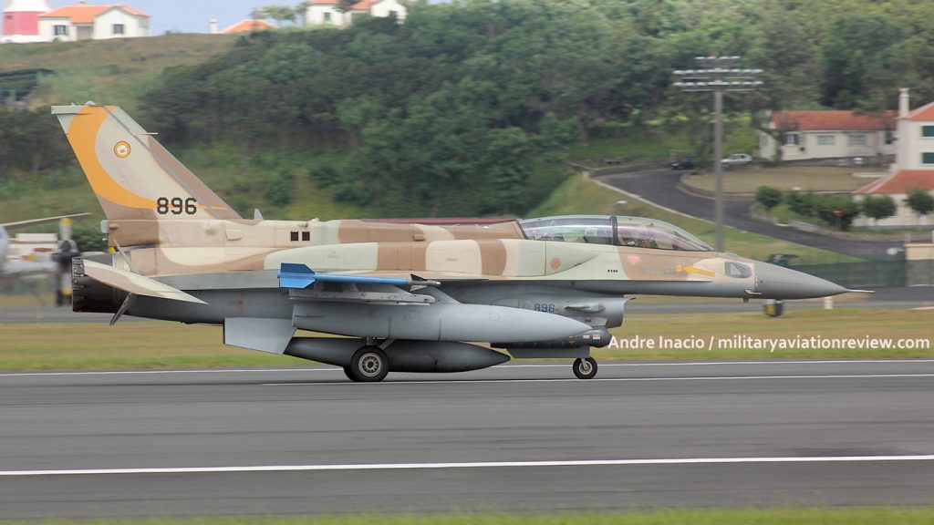 Israeli Air Force 107 Squadron F-16I 896 at Lajes on 07.08.16 (Andre Inacio)