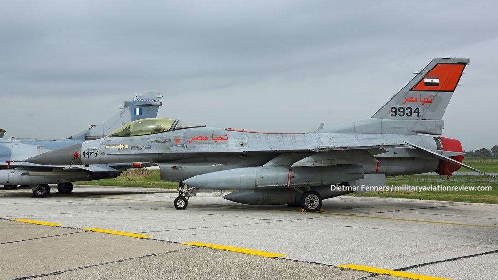 Egyptian Air Force F-16C 9934 at Andravida Air Base in Greece (Dietmar Fenners)