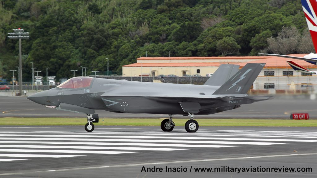F-35B ZM164 at Lajes on November 18th 2022 (Andre Inacio)