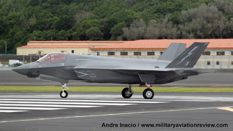 F-35B ZM163 at Lajes on November 18th 2022 (Andre Inacio)